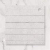 Bourgogne Bloemen Herfst Foliage Wit Pompoen Brida Bedankjes Labels (Achterkant)