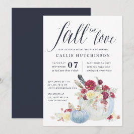 Bourgogne Bloemen & Herfst Pompoen Vrijgezellenfee Kaart