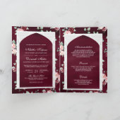 Bourgogne Bloemen Kant Alles In Een Indische Bruil (Binnen)