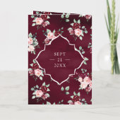 Bourgogne Bloemen Kant Alles In Een Indische Bruil (Achterkant)