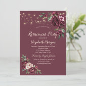 Bourgogne Bloemen Lichten Bourgondië Pensioen Kaart (Staand voorkant)