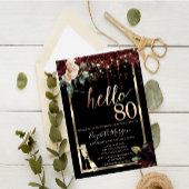 Bourgogne Bloemen, Lijst, Champagne 80ste Verjaard Kaart