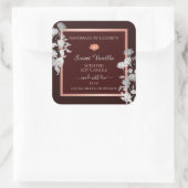 Bourgogne Bloemen Product Verpakking Etiketten Blo (Tas)