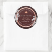 Bourgogne Bloemen Product Verpakking Etiketten Blo (Tas)