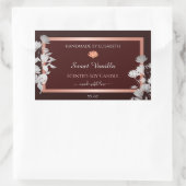 Bourgogne Bloemen Product Verpakking Etiketten Blo (Tas)