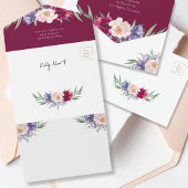 Bourgogne Bloemen Recept Bridal Douche Uitnodiging