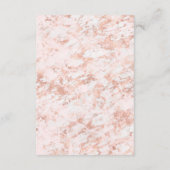 Bourgogne Bloemen & Roos Goud Marmer Bruiloft Deta Informatiekaartje (Achterkant)