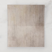 Bourgogne Bloemen Rustiek Hout Mason Jar Bruiloft Plaatskaartje (Binnenkant ongevouwen)