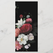 Bourgogne Bloemen Rustiek Menu (Achterkant)