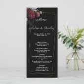 Bourgogne Bloemen Rustiek Menu (Staand voorkant)