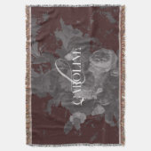 Bourgogne  Bloemen Stilleven Stijlvol Deken (Voorkant Verticaal)