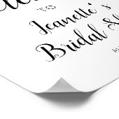 Bourgogne Bloemen Welkom in Vrijgezellenfeest Poster (Hoek)