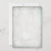 Bourgogne Bloemen Winter bruiloft uitnodiging (Achterkant)