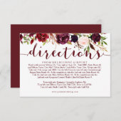 Bourgogne Bloemenbruiloft Routebeschrijving Info K Informatiekaartje (Voorkant / Achterkant)