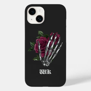Bourgogne Bloemenskelet Gotisch Case-Mate iPhone 14 Hoesje
