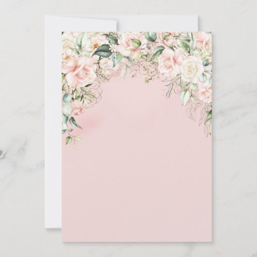 Bourgogne Bloemenwijn Moederdag Brunch Invitatio Kaart (Achterkant)