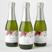 Bourgogne bloemig vrijgezellenfeest Mousserend Wij Sparkling Wijnetiket (Flessen)