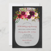 Bourgogne Bloemmetselaar pot verjaardagsfeestje no Kaart (Voorkant)