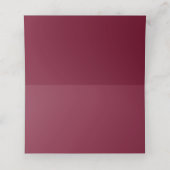 Bourgogne Bloom Bloemen Bruiloft Uitnodiging (Binnenkant ongevouwen)