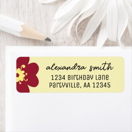 Bourgogne Blossom Adres Etiket (Insitu)