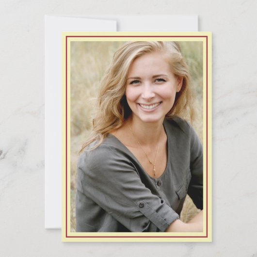 Bourgogne Blossom Verjaardagsfeest Kaart (Achterkant)