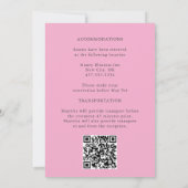 Bourgogne Blush Bloemen Herfst Elegantie bruiloft Kaart (Achterkant)