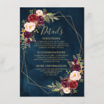 Bourgogne Blush Bloemen Moderne Geometrische Detai