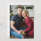 Bourgogne Blush | Bloemenfoto Verlovingsfeest Kaart (Achterkant)