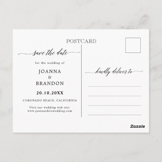 Bourgogne Blush Navy Bloemenluifel Save the Date Briefkaart (Achterkant)