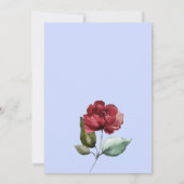 Bourgogne Blush Navy Blue Floral Vrijgezellenfeest Kaart (Achterkant)