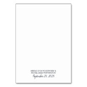 Bourgogne Blush Navy Marsala Trouwtoevoeging Kaart (Achterkant)