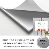 Bourgogne Blush, Roze Bloemen Huwelijk Welkom Teke Poster