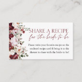 Bourgogne Blush Roze Vrijgezellenfeest Recept Verz Informatiekaartje (Voorkant)