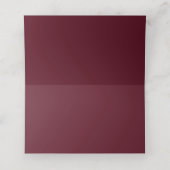 Bourgogne Blush Saffraan Bloemboeket Place Cards Plaatskaartje (Binnenkant ongevouwen)