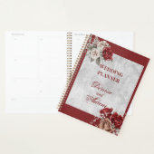 Bourgogne, Blush, White Roses Wedding Planner (Display)