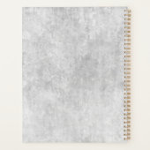 Bourgogne, Blush, White Roses Wedding Planner (Achterkant)