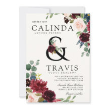 Bourgogne-boeket | Bold Ampersand Line