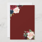 Bourgogne-boeket | Bold Ampersand Line Kaart (Achterkant)