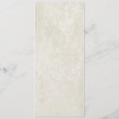 Bourgogne Boeket Receptie Menu Kaart (Achterkant)