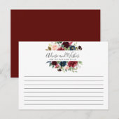 Bourgogne-boeket | Vrijgezellenfeest | Advies/wens Briefkaart (Voorkant / Achterkant)