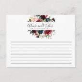 Bourgogne-boeket | Vrijgezellenfeest | Advies/wens Briefkaart (Voorkant)