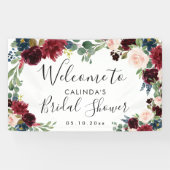 Bourgogne-boeket | Vrijgezellenfeest Welcome Squar Spandoek (Horizontaal)