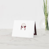 Bourgogne Boho Dreamcatcher Dank u kaart (Achterkant)