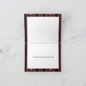 Bourgogne Boho Dreamcatcher Dank u kaart (Binnen)