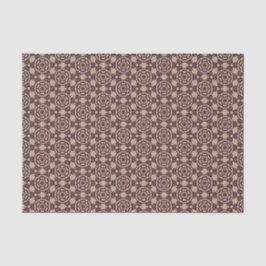 Bourgogne Bold Lace op Taupe Modern Prairie Folk Tissuepapier