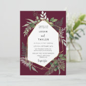 Bourgogne Botanisch Groen Goud QR Code Foto Kaart (Staand voorkant)