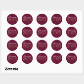 Bourgogne Bronze Afstuderen Envelope Seal Stickers (Vel)