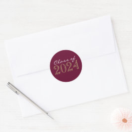 Bourgogne Bronze Afstuderen Envelope Seal Stickers
