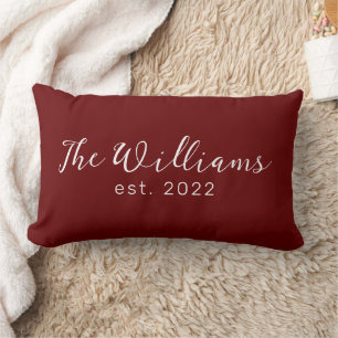 Bourgogne bruiloft, bridal, Verloving Gift Pillow Kussen