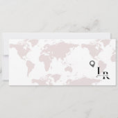 Bourgogne bruiloft uitnodiging Boarding pass ticke (Achterkant)